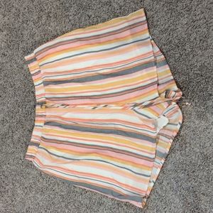Francesca's Multicolor Striped Shorts